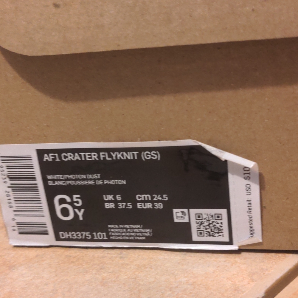 Nike af1 crater Flyknit 6.5y - Picture 10 of 11